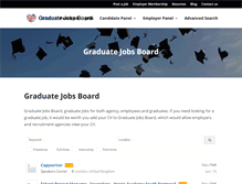 Tablet Screenshot of graduatejobsboard.com